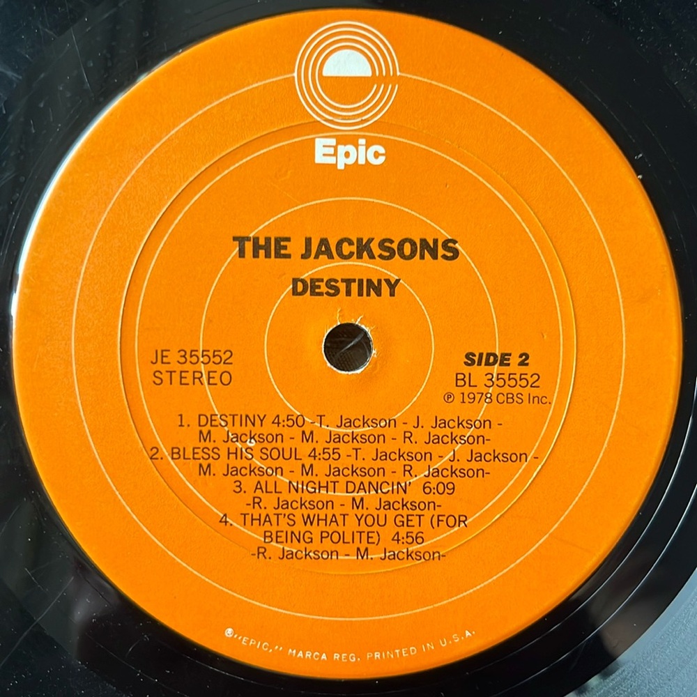 The Jacksons - “Destiny” Vinyl LP - Picture 5 of 5